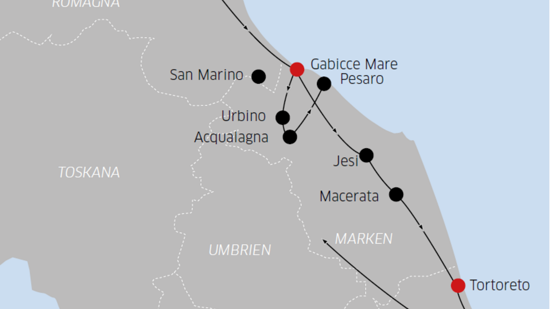 Tour - Marken und Abruzzen