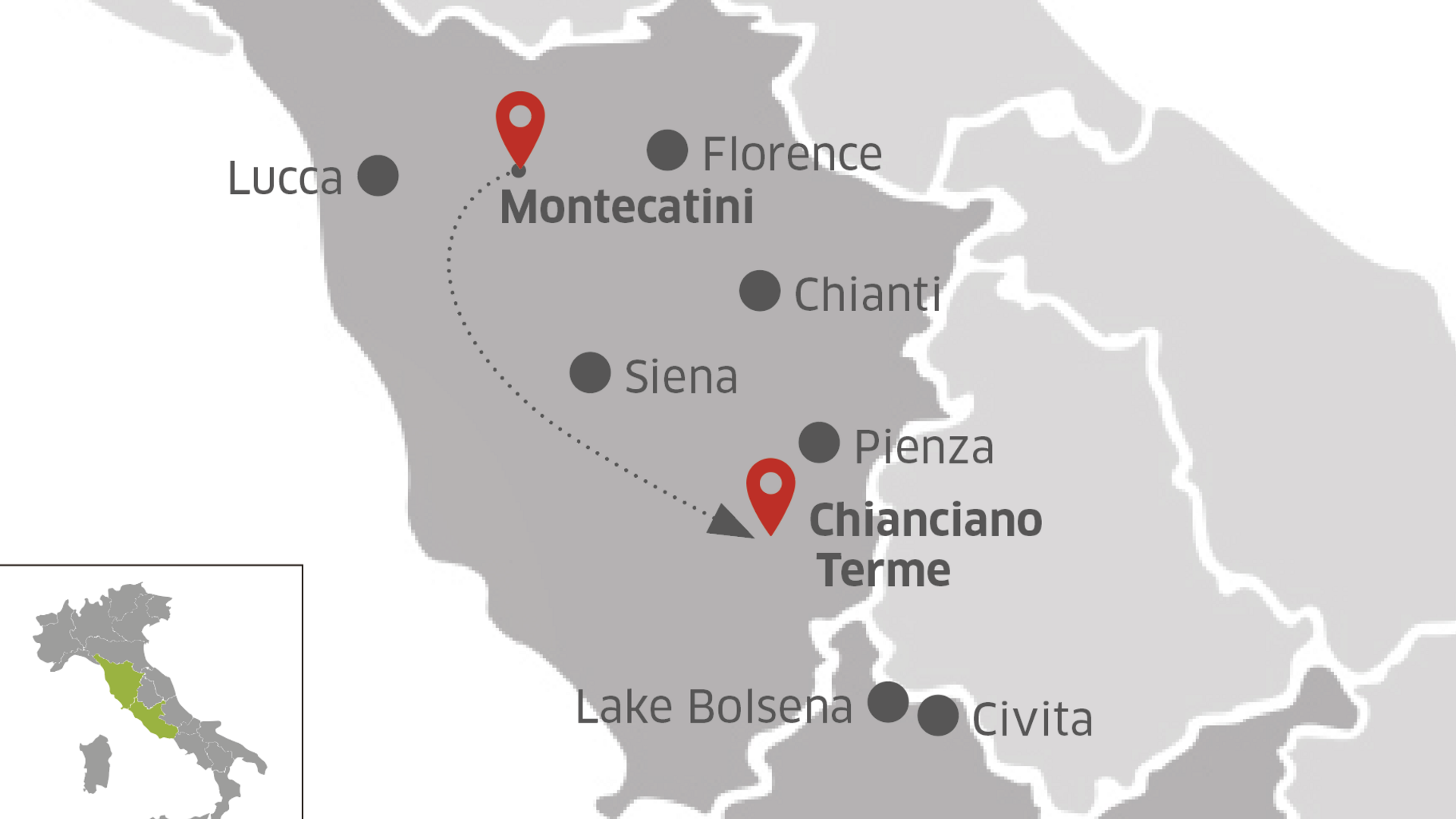 Tuscany - Umbria Hiking Tour | Hiking through vineyards, villages and hills  | 6-Day Active Tour