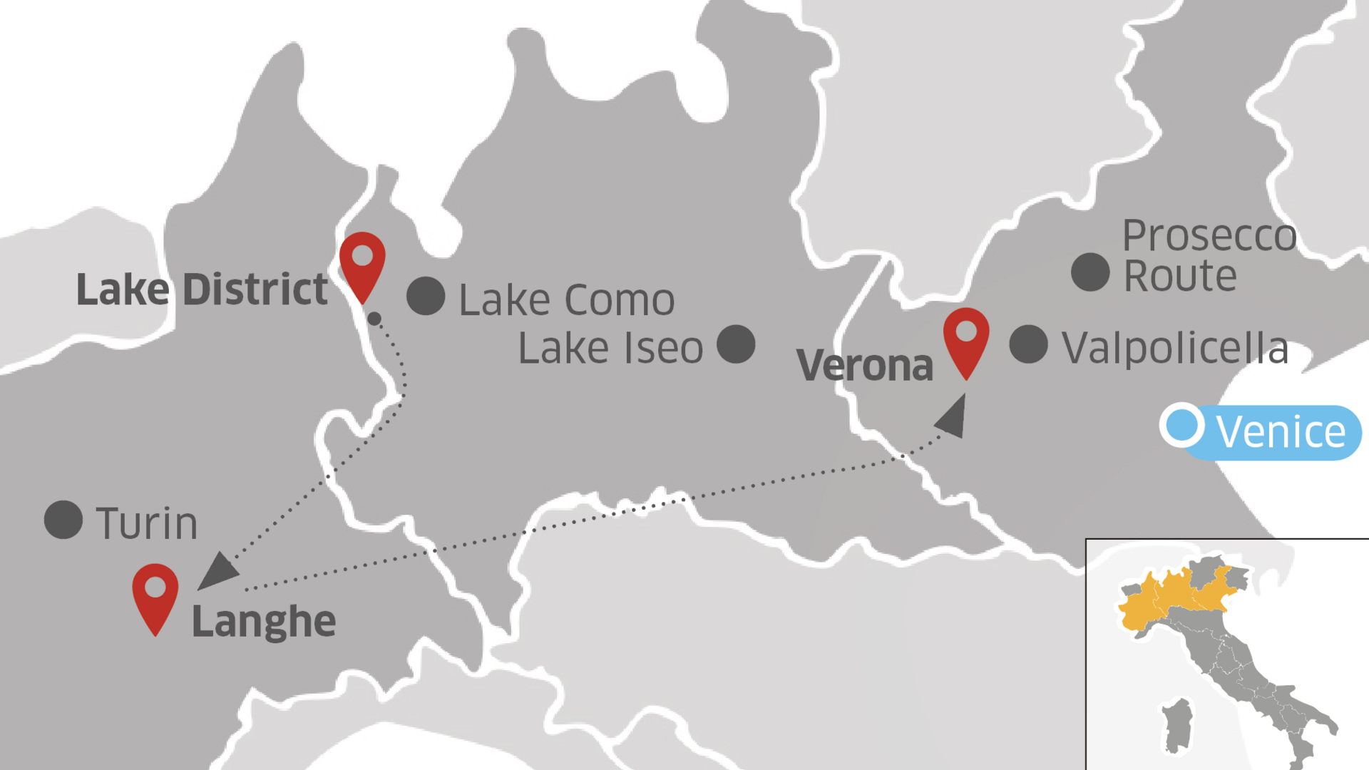 Wines of Northern Italy | Lake Como, Langhe, Verona | 8-Day Group Tour