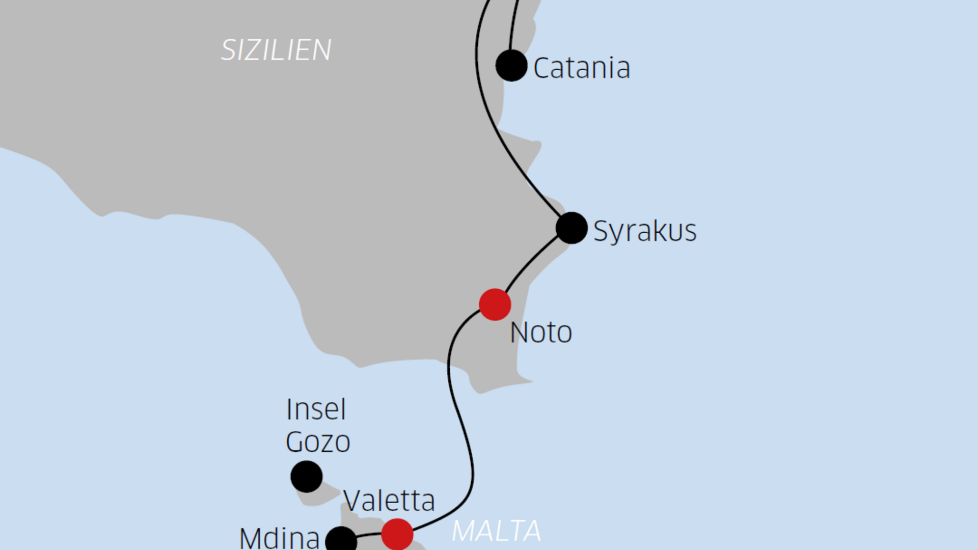 Tour - Sizilien und Malta